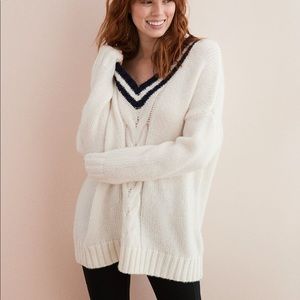 AERIE Oversized V Neck Sweater